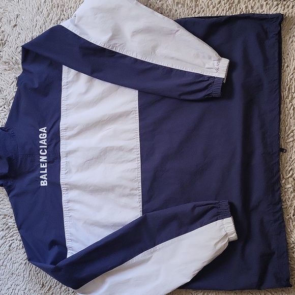 Balenciaga Men's Blue and White Jacket - Picture 12 of 12